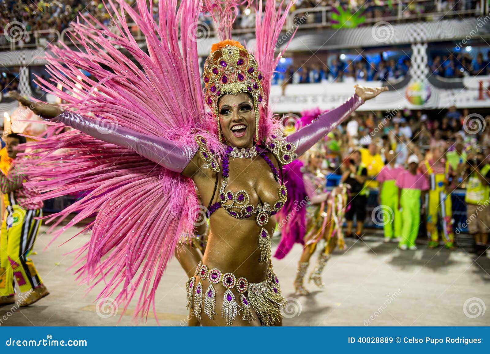 Technical Rehearsal Of The Unidos De Bangu Samba School In Rio De Janeiro  Brazil Stock Photo - Download Image Now - iStock