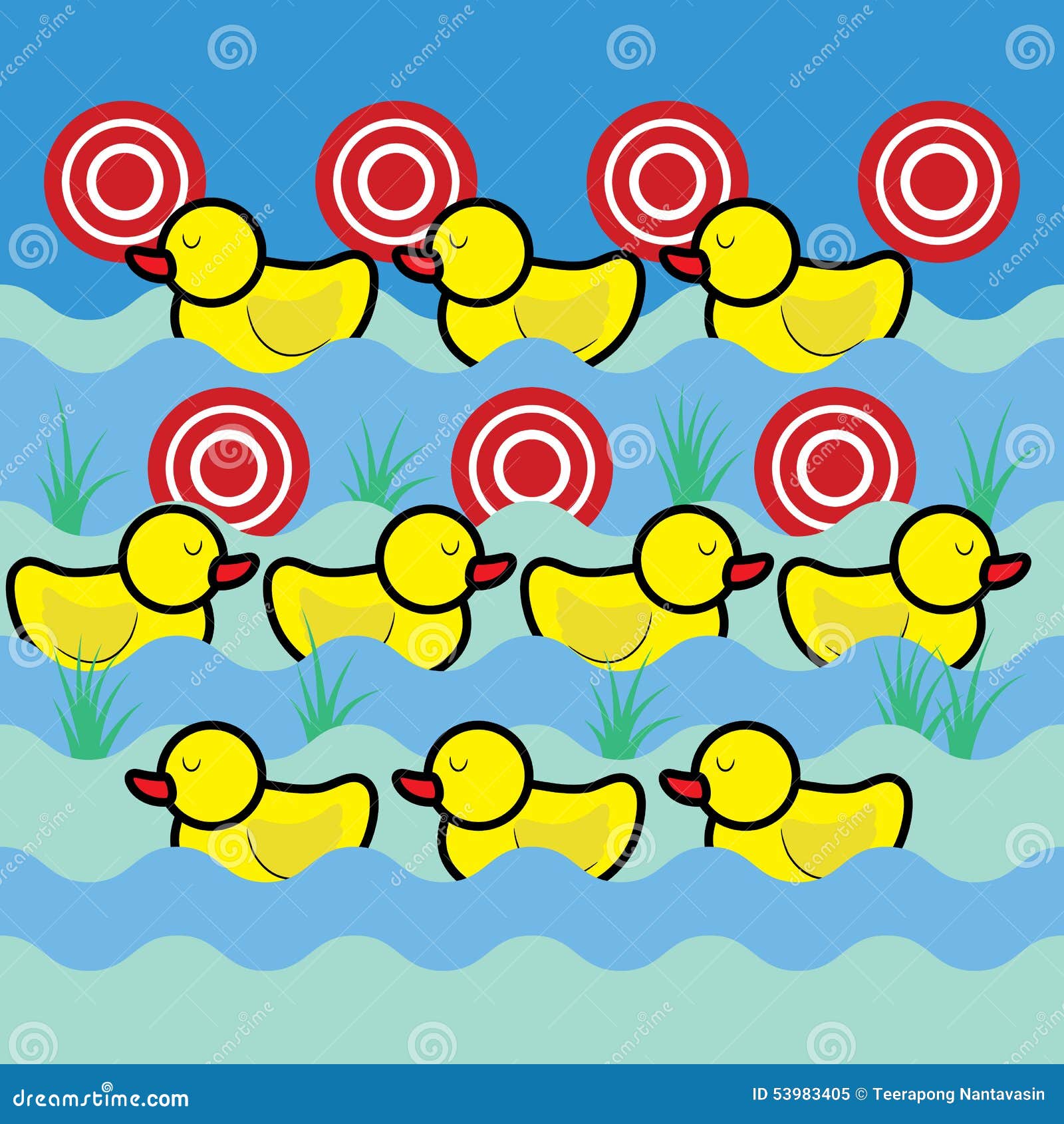 Shooting Duck Game Stock Illustrations