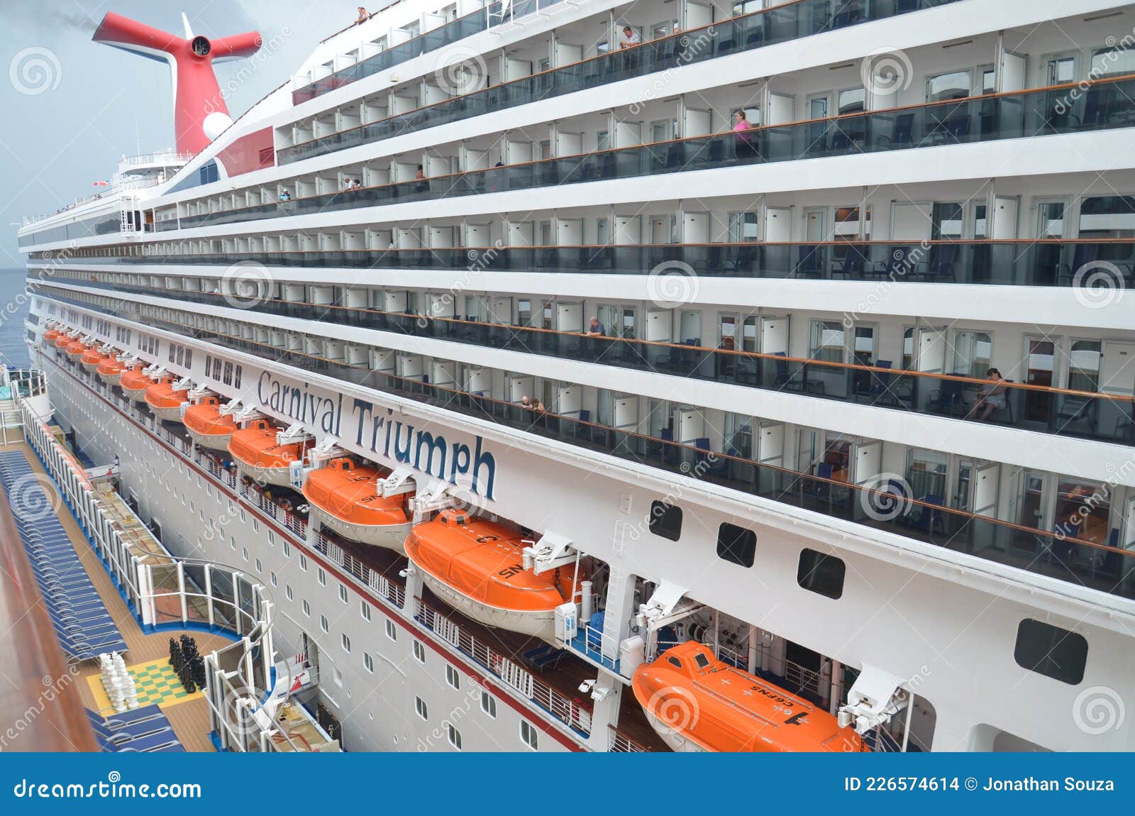 carnival cruise lifeboats deployed