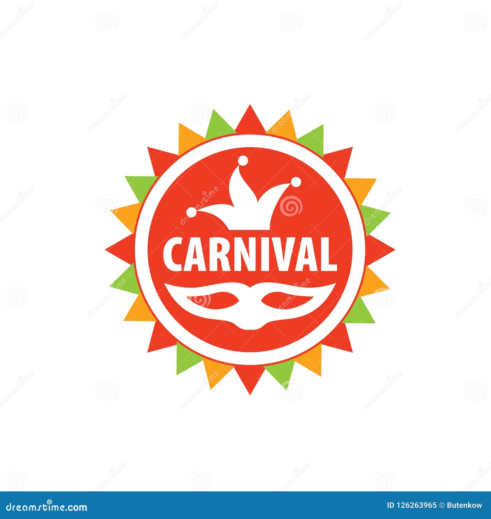 Carnival vector logo stock vector. Illustration of background 126263965