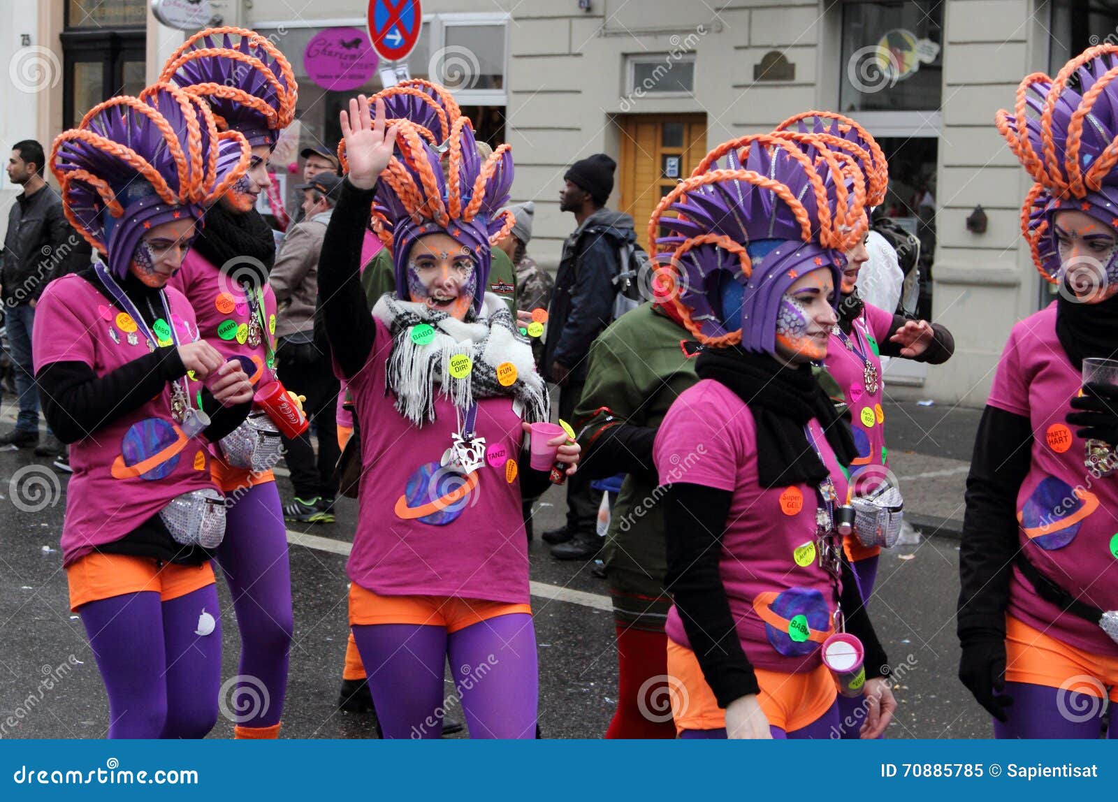 Carnival in Wiesbaden editorial image. Image of dress - 70885785