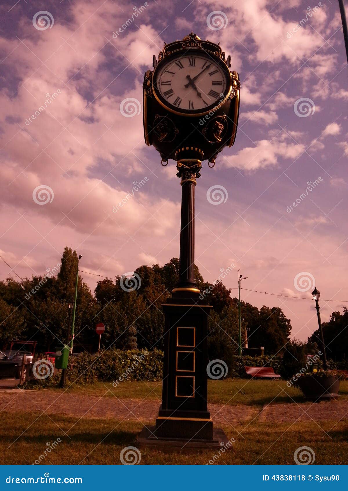 Carol Clock editorial stock photo. Image of travel, bucuresti 43838118