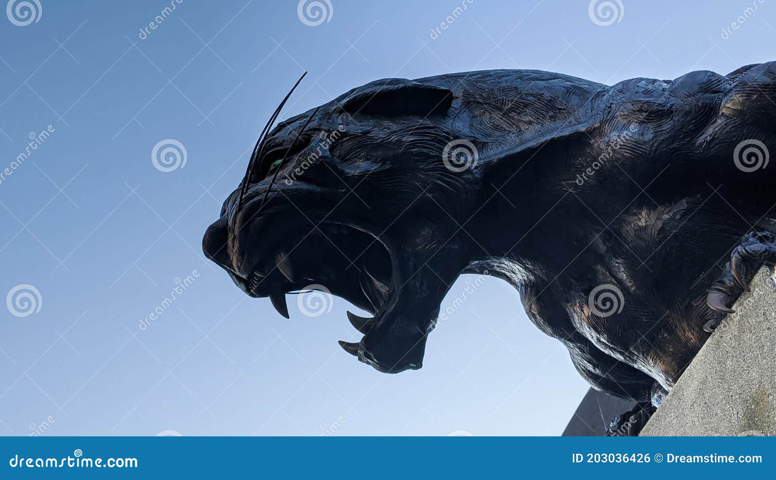 Carolina Panthers Football Stadium Big Cat Statue, Charlotte, NC