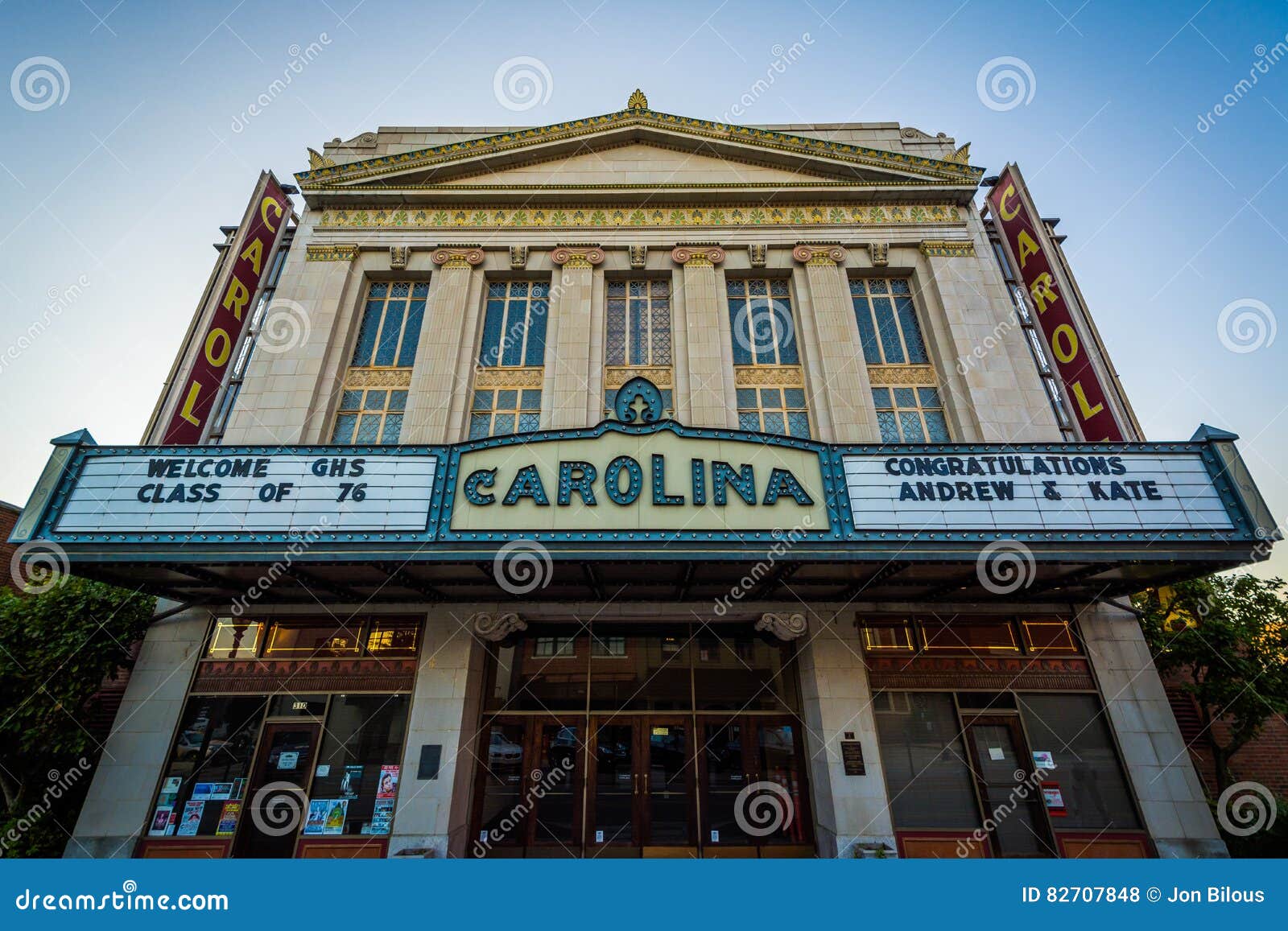 The Carolina Theater, in Downtown Greensboro, North Carolina. Editorial