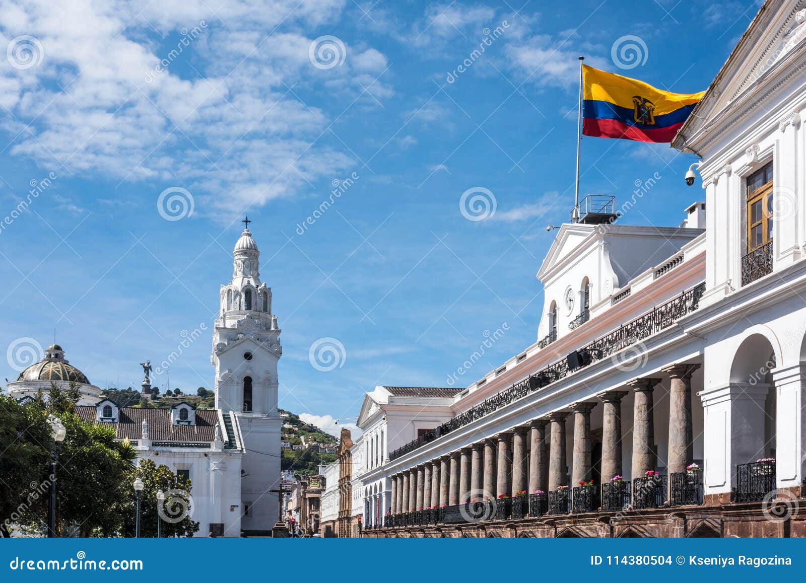 carondelet palace in quito in the independence square