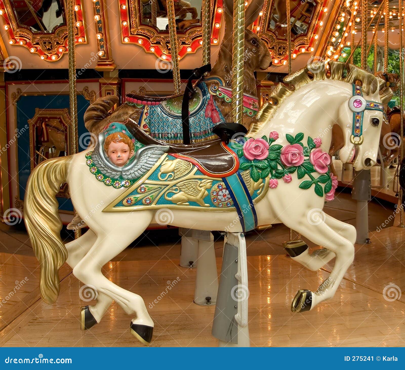 Carousel Horse stock image  Image representation  hoofs 275241