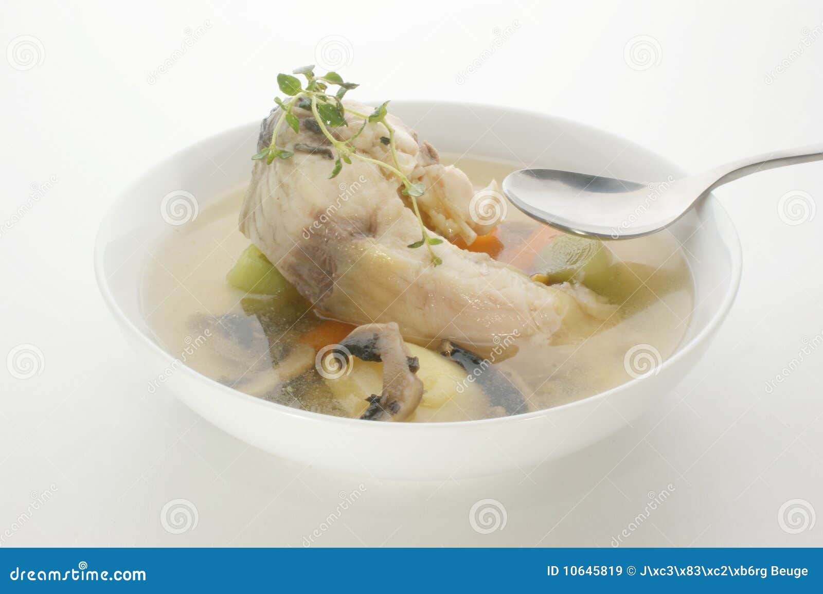 Carp Fish Soup with Organic Herbs Stock Image Image of fresh, fine