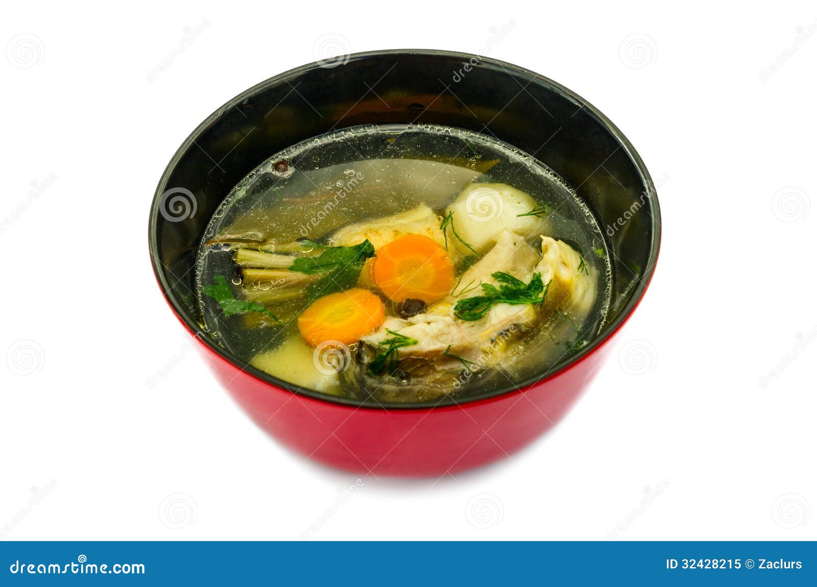 CARP FISH SOUP with ORGANIC HERBS Stock Image Image of boiled, lunch