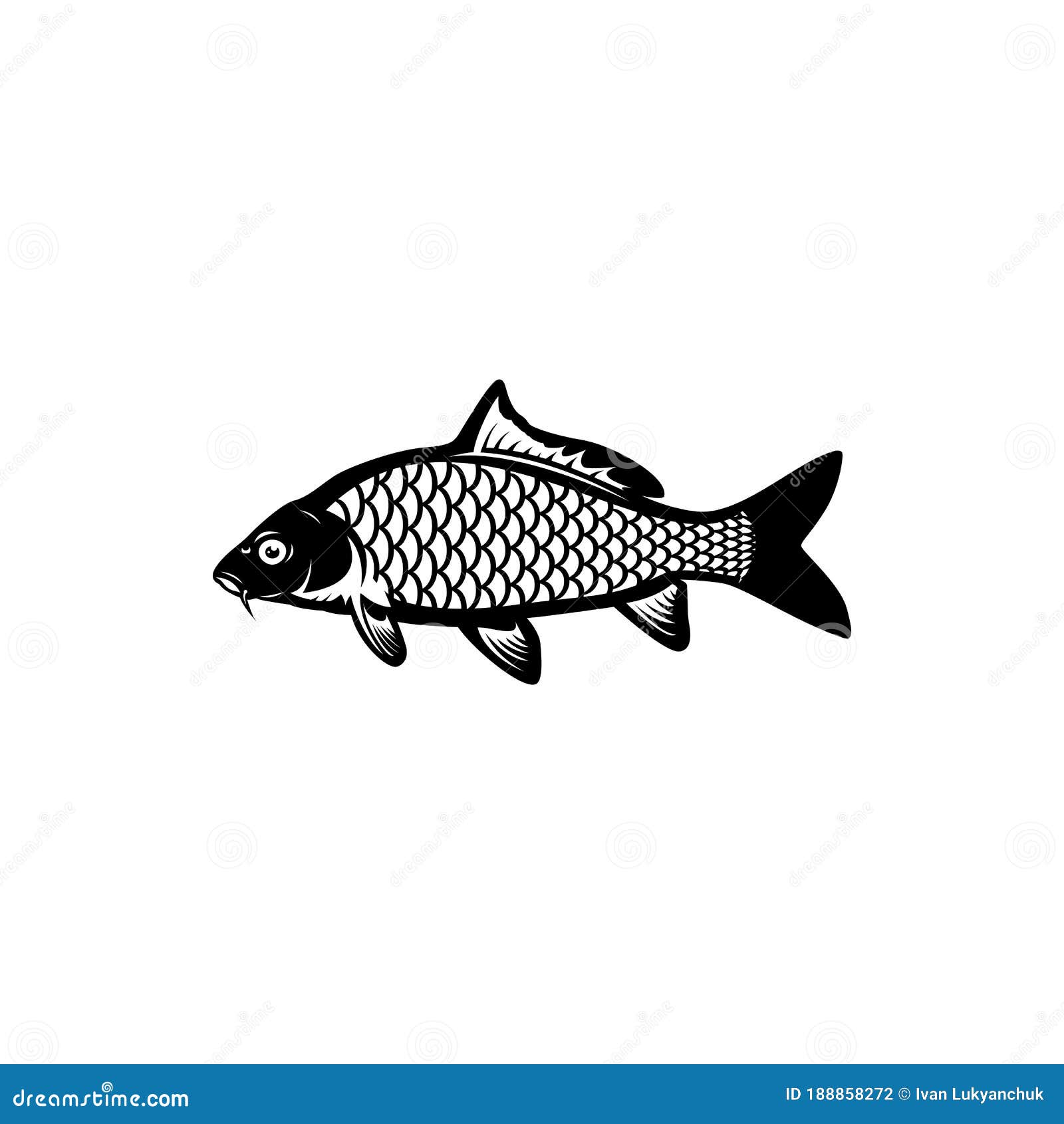 Download Carp fishing, fish logo stock vector. Illustration of ...