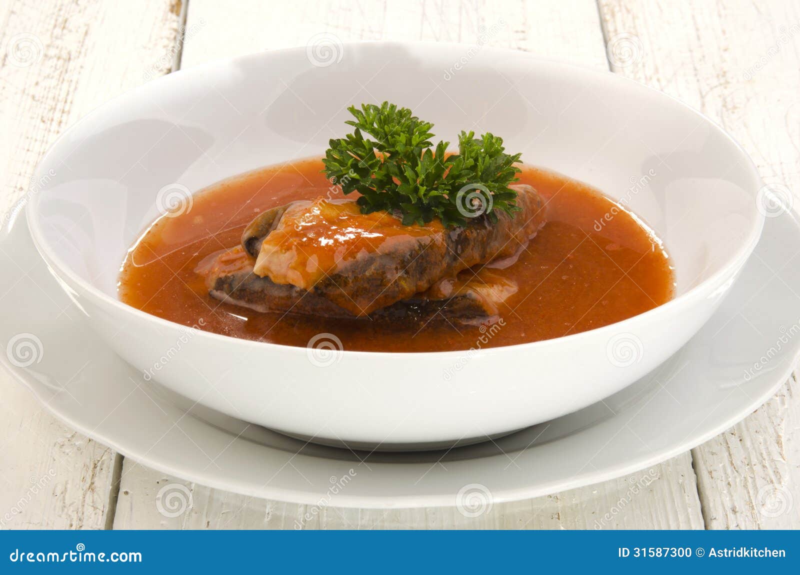 Carp soup with parsley stock photo. Image of fish, tasty 31587300