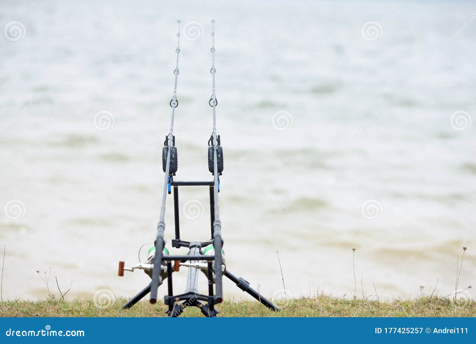 Carp Stand with Two Fishing Rods Stock Image - Image of nature, male:  177425257, carp stand
