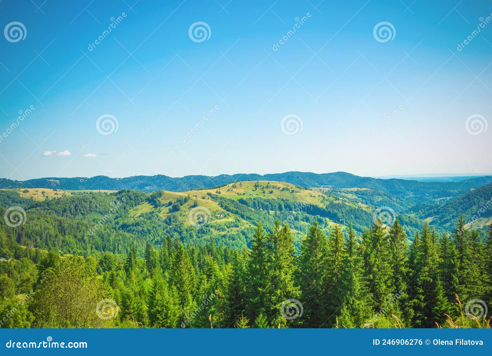 view of the mountains on the way to the pysanyj stone .carpathians