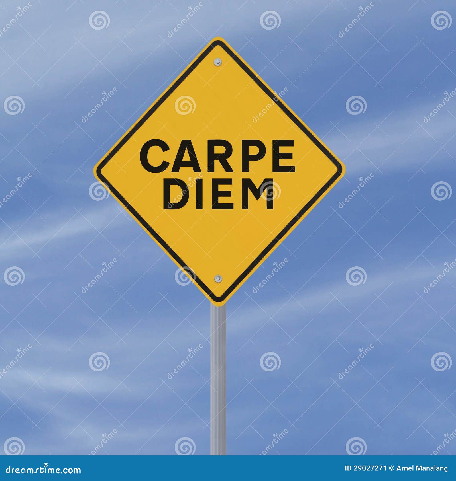 Carpe Diem stock image. Image of yellow, conceptual ...