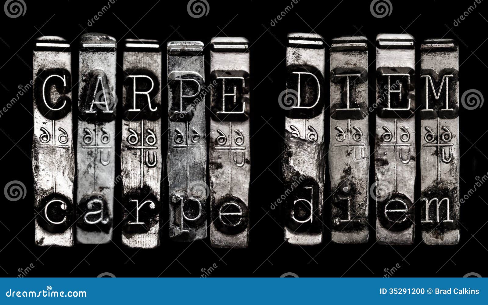 Carpe diem photo stock. Image du appréciez, horace, fonte ...