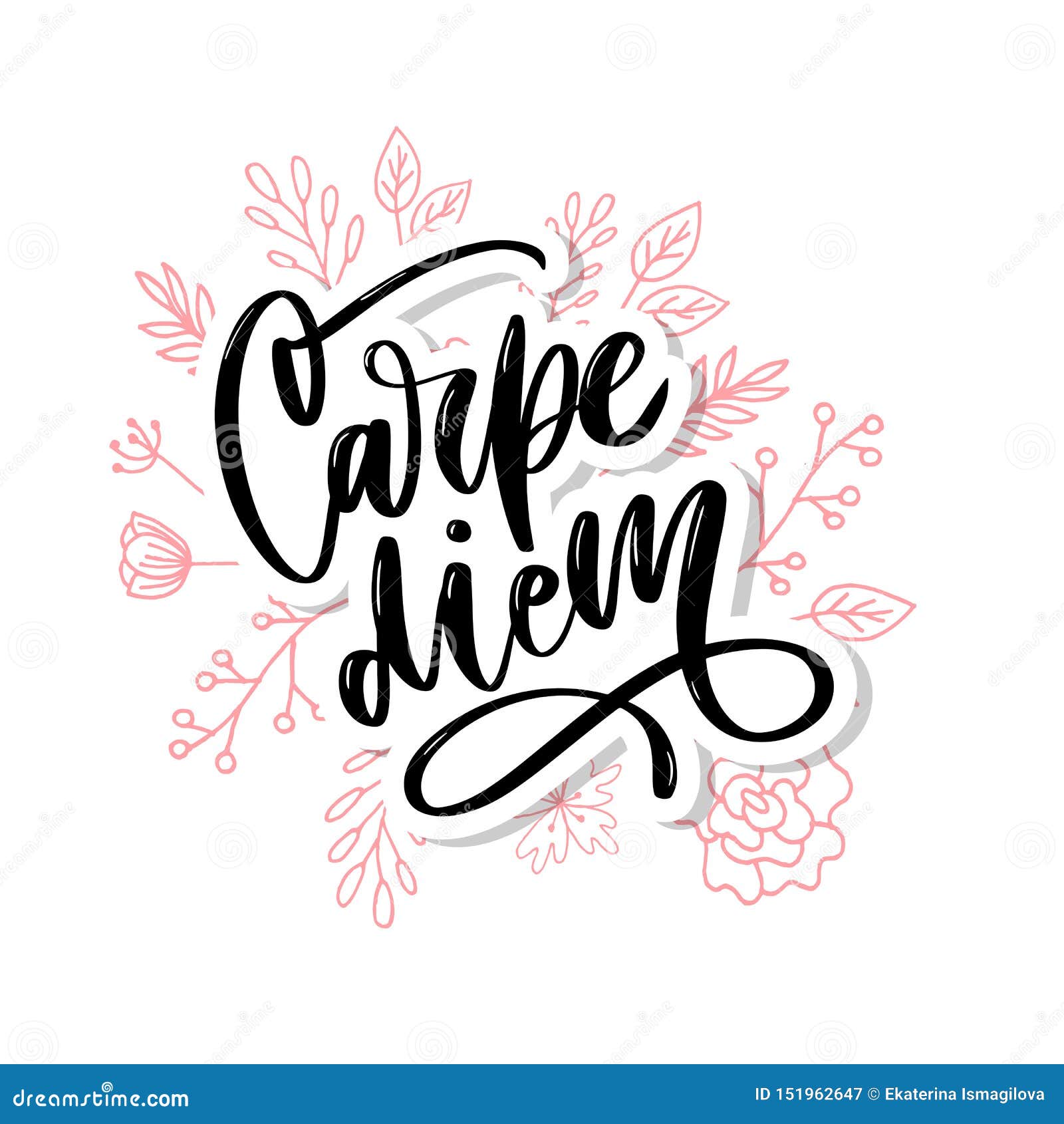 Corporate website design carpe diem Royalty Free Vector