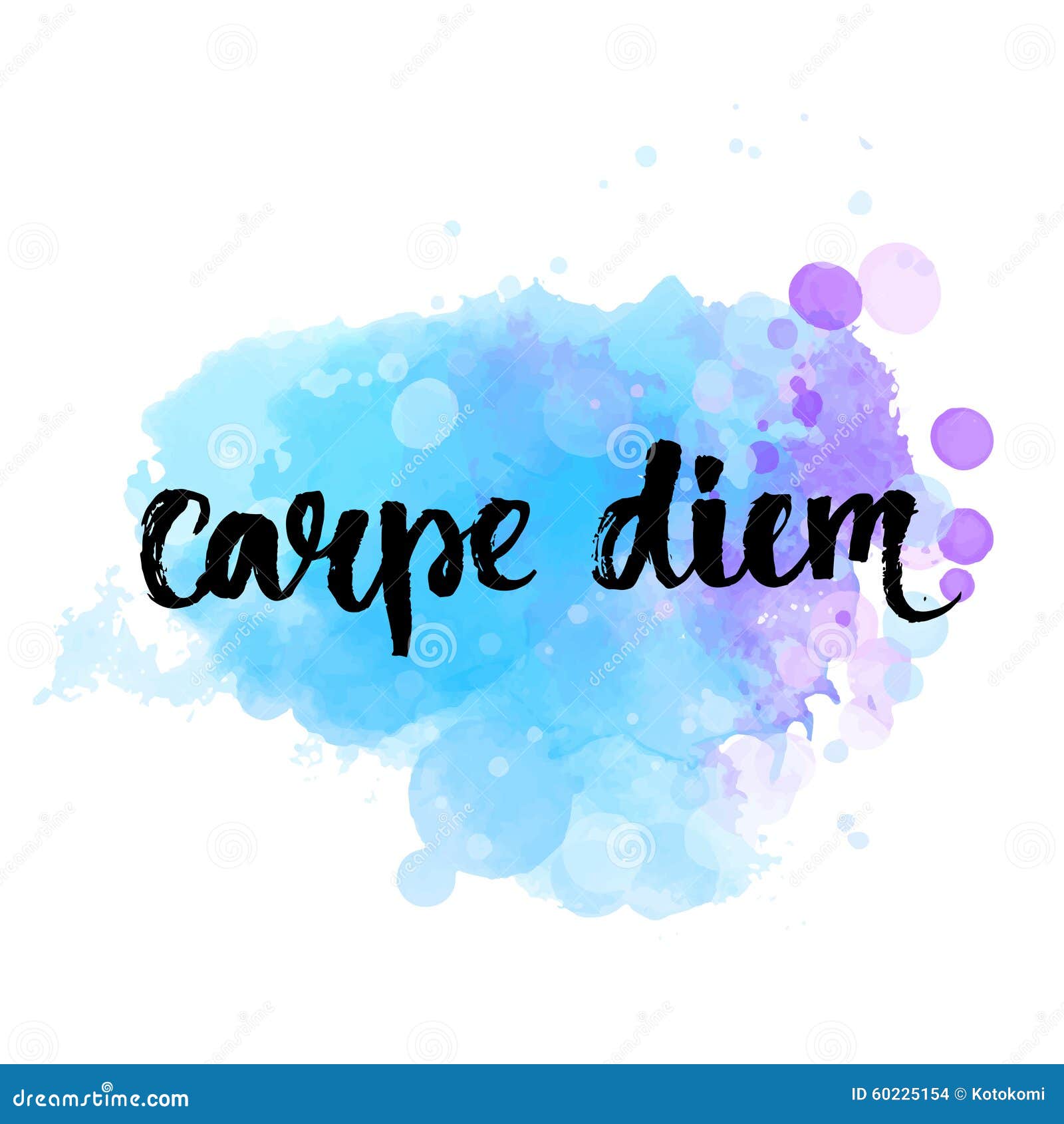 Carpe Diem - Latin Phrase Means Seize the Day Stock Vector