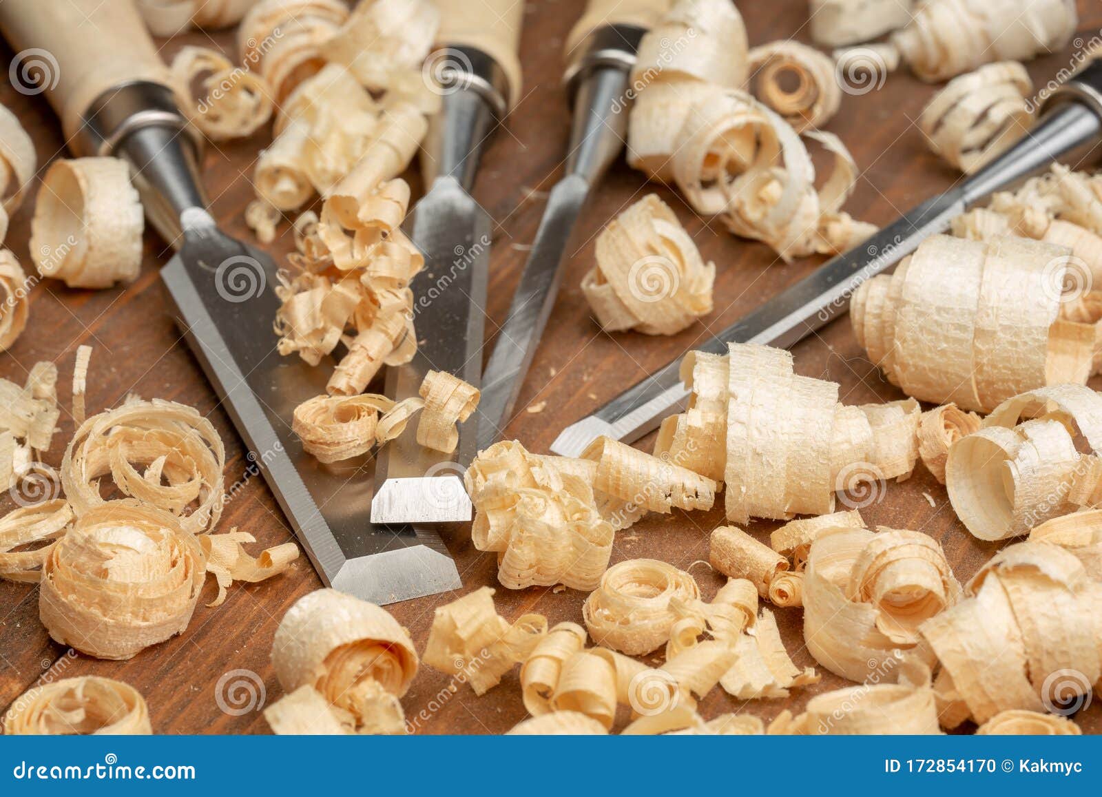 Carpenter Cabinet Maker Hand Tools On The Workbench Stock Photo