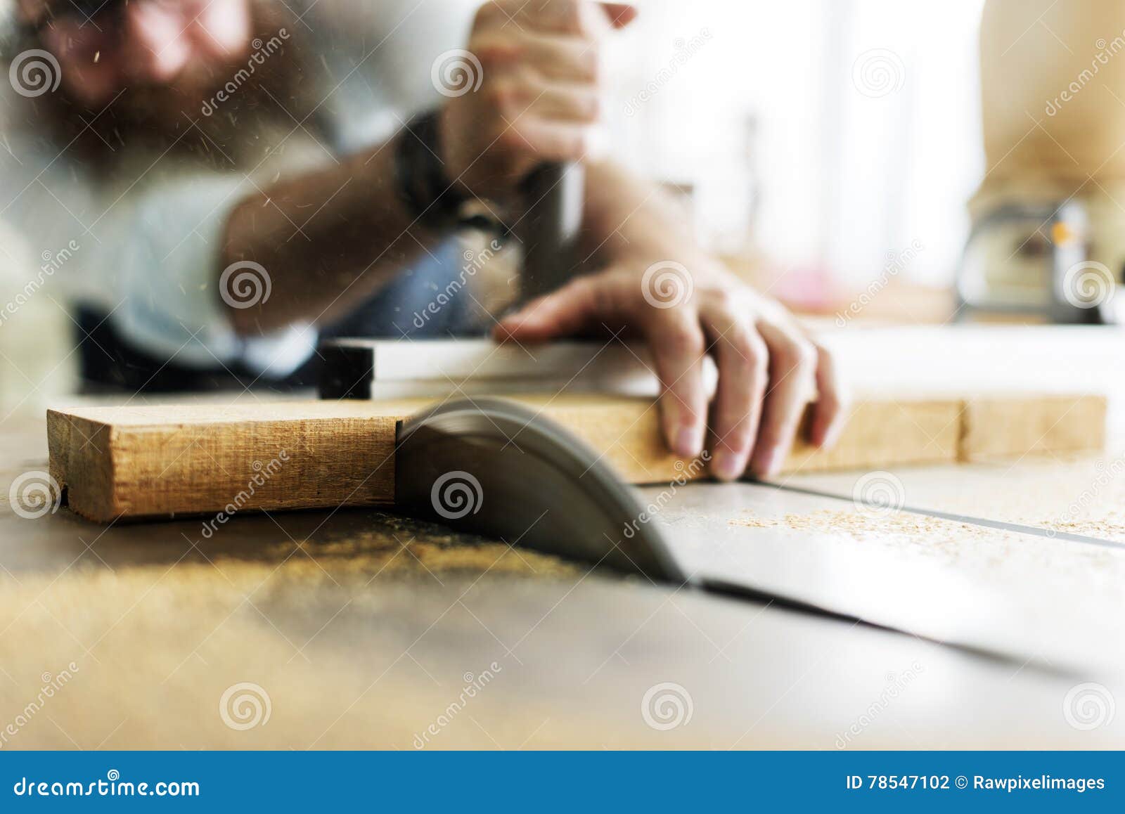 Carpenter Craftsman Handicraft Wooden Concept Stock Photo