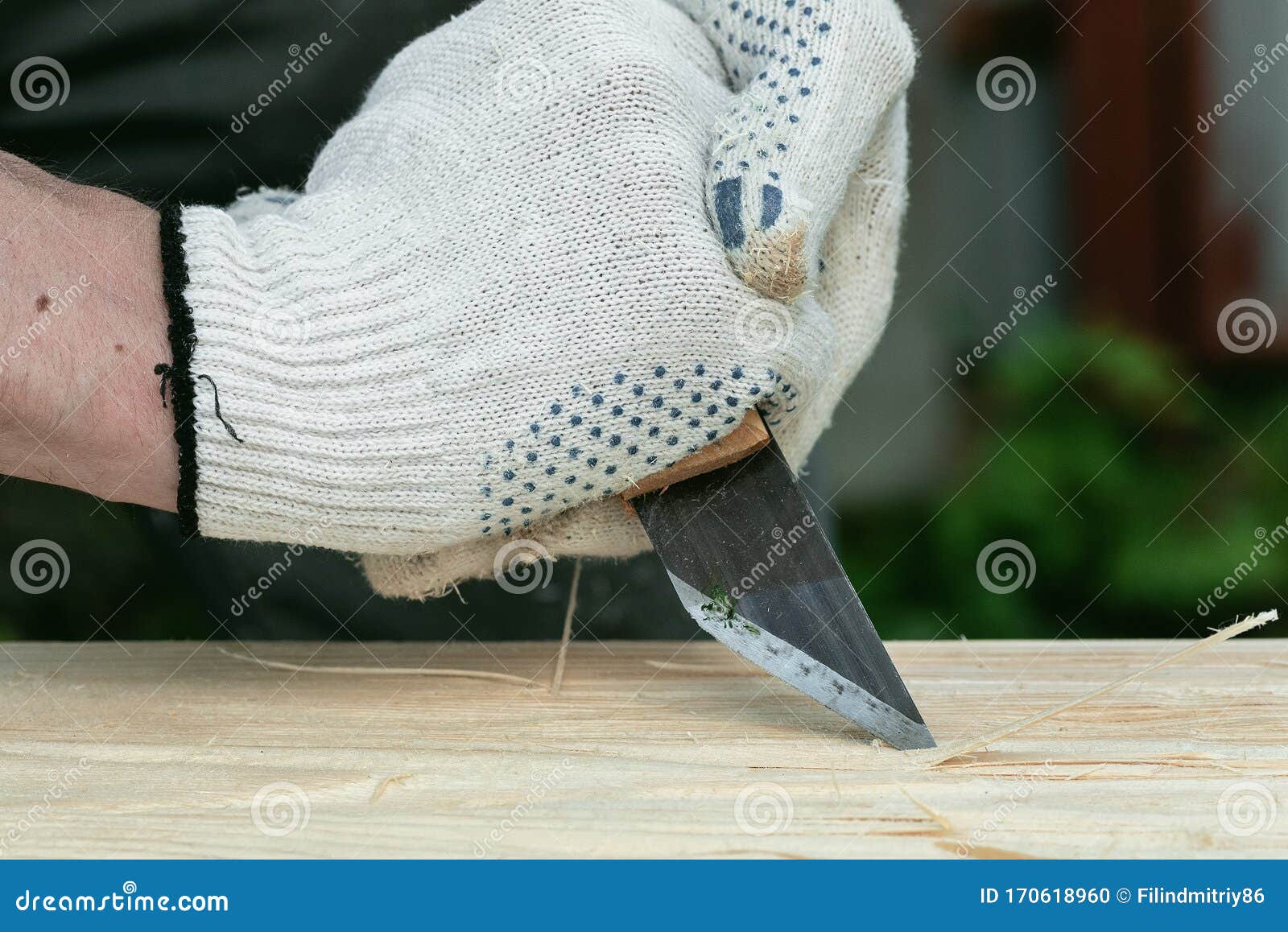 Carpentry. stock photo. Image of manual, grooving, knife 170618960