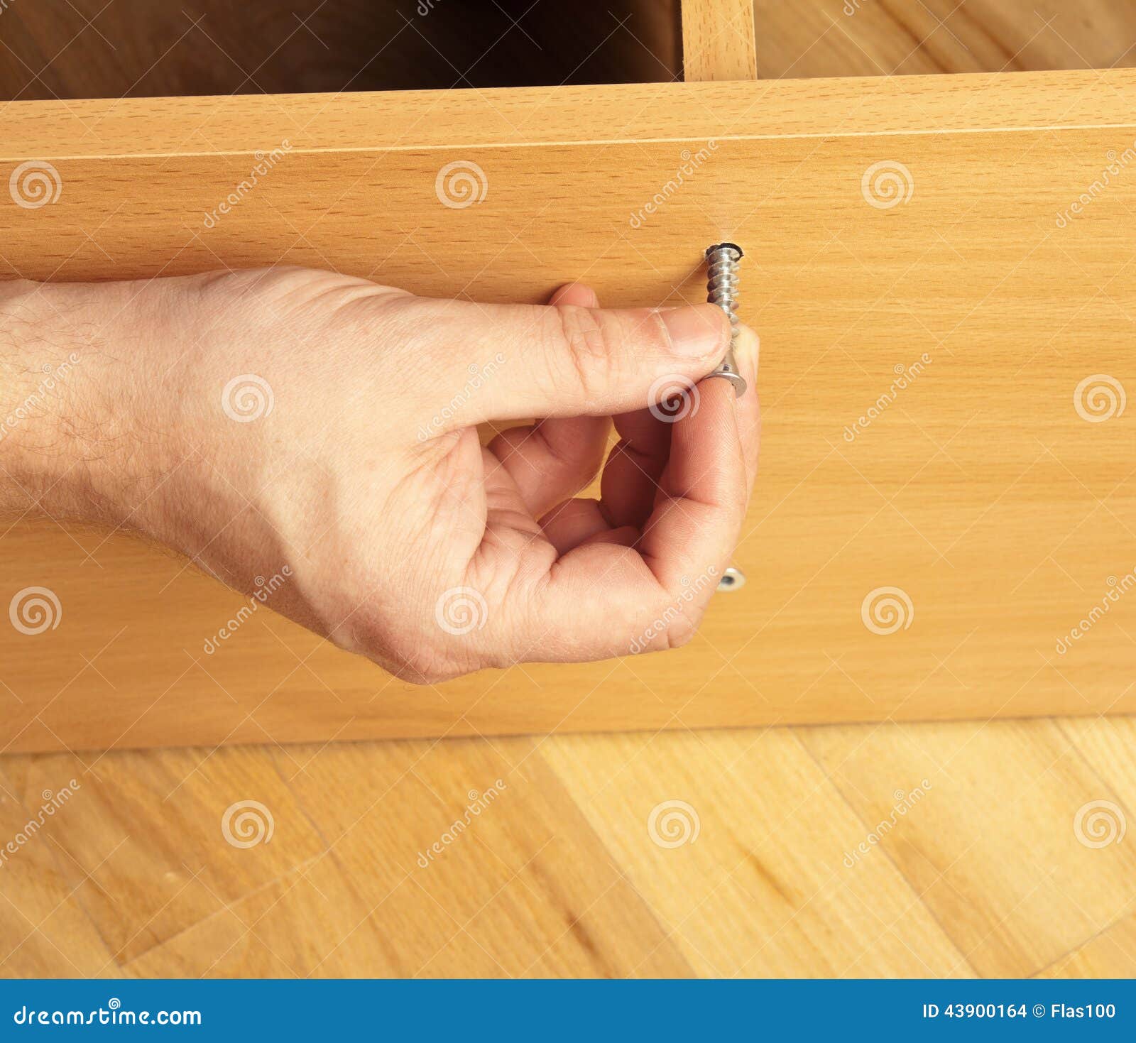 Carpenter Mounting Wooden Furniture Stock Photo Image of improvement