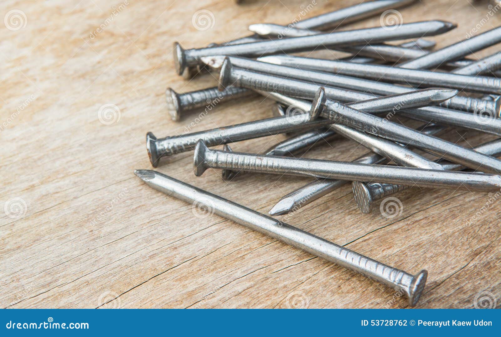 Crooked And Rusty Nails RoyaltyFree Stock Photo