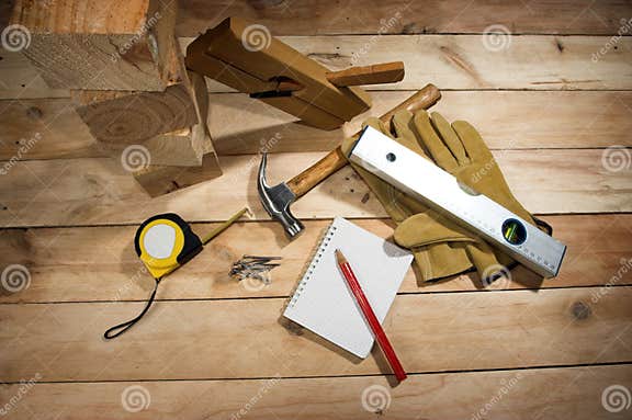 Carpenter s tool stock image. Image of carpenter, notebook - 9802409