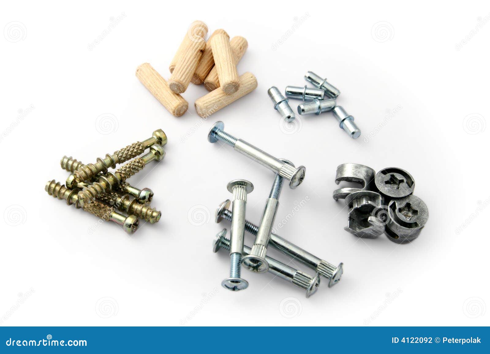 Carpenter Screws stock photo. Image of isolated, metal 4122092