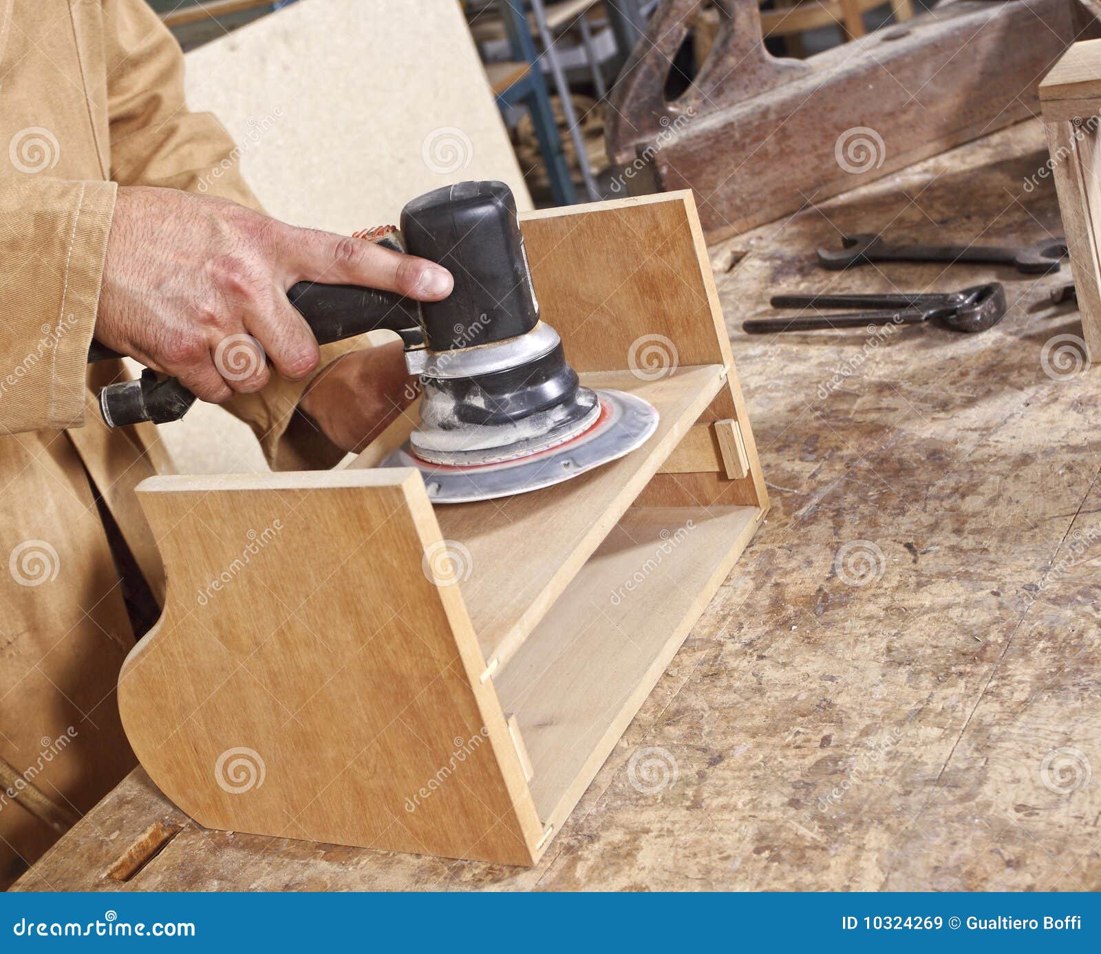 Carpenter At Work Royalty Free Stock Images - Image: 10324269