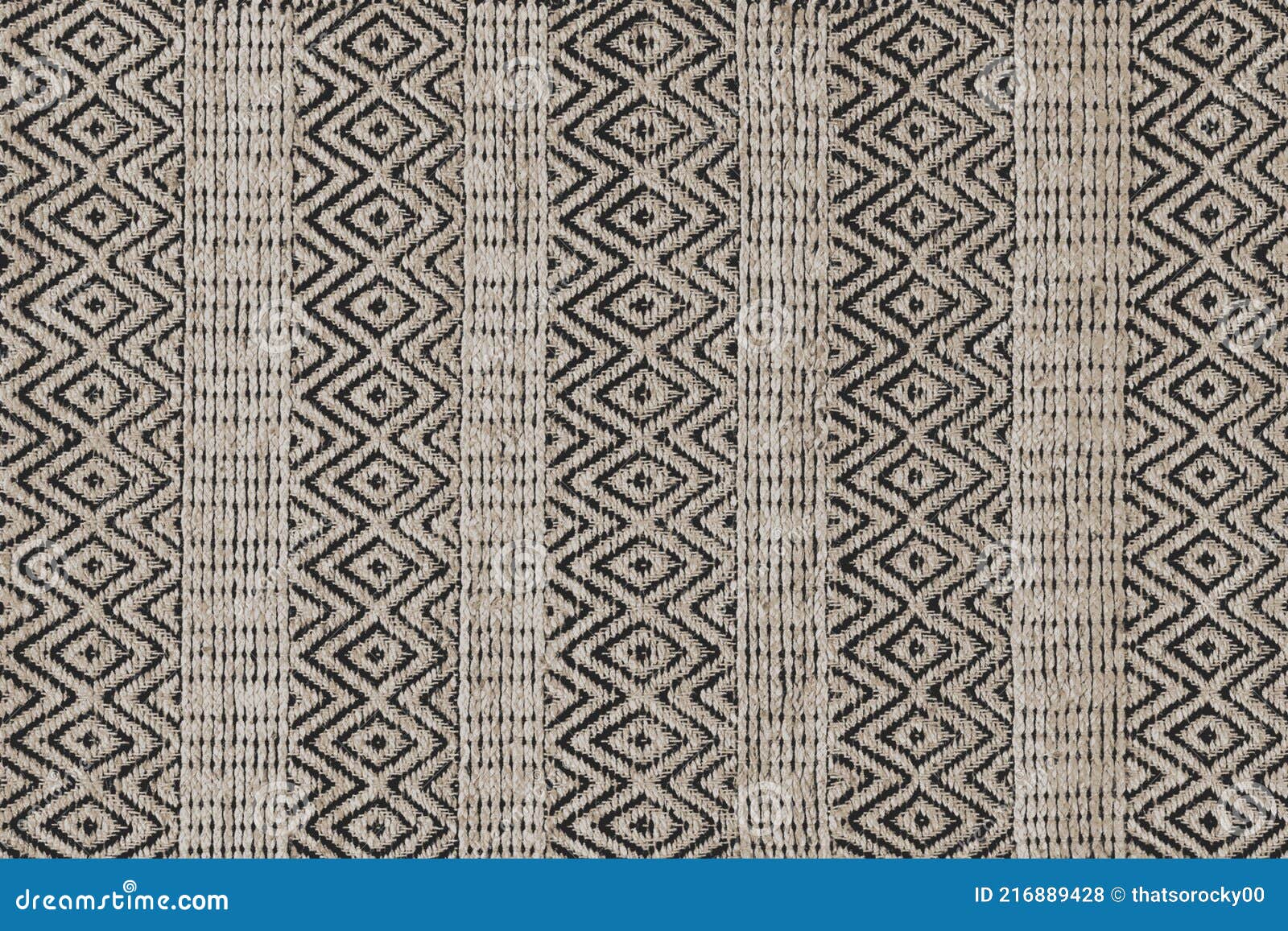 Carpet Bathmat and Rug Boho Style Ethnic Design Pattern with Distressed