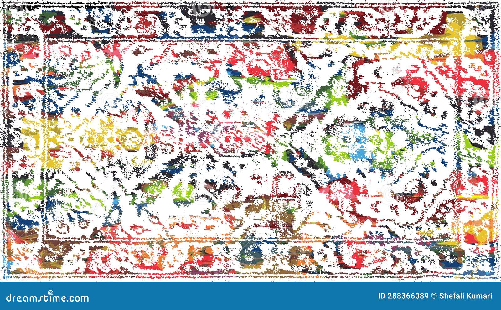 Carpet and Rugs Textile Design with Grunge and Distressed Texture