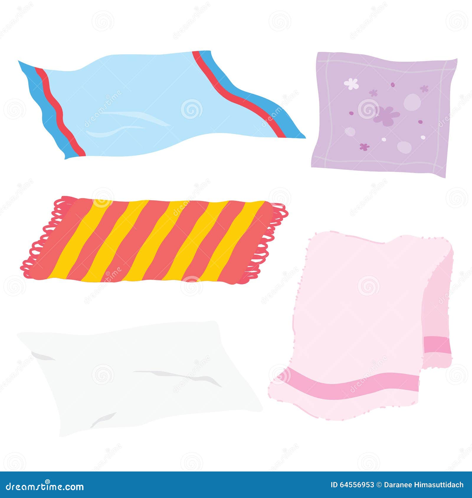 Carpet Towel Sheet Napkin Handkerchief Rag Fabric Cloth Cartoon Vector  Stock Vector - Illustration of graphic, isolated: 64556953