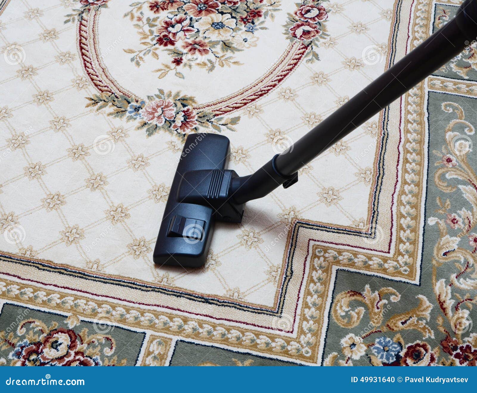 Carpet Vacuuming with Vacuum Cleaner Stock Photo - Image of home, dirt ...