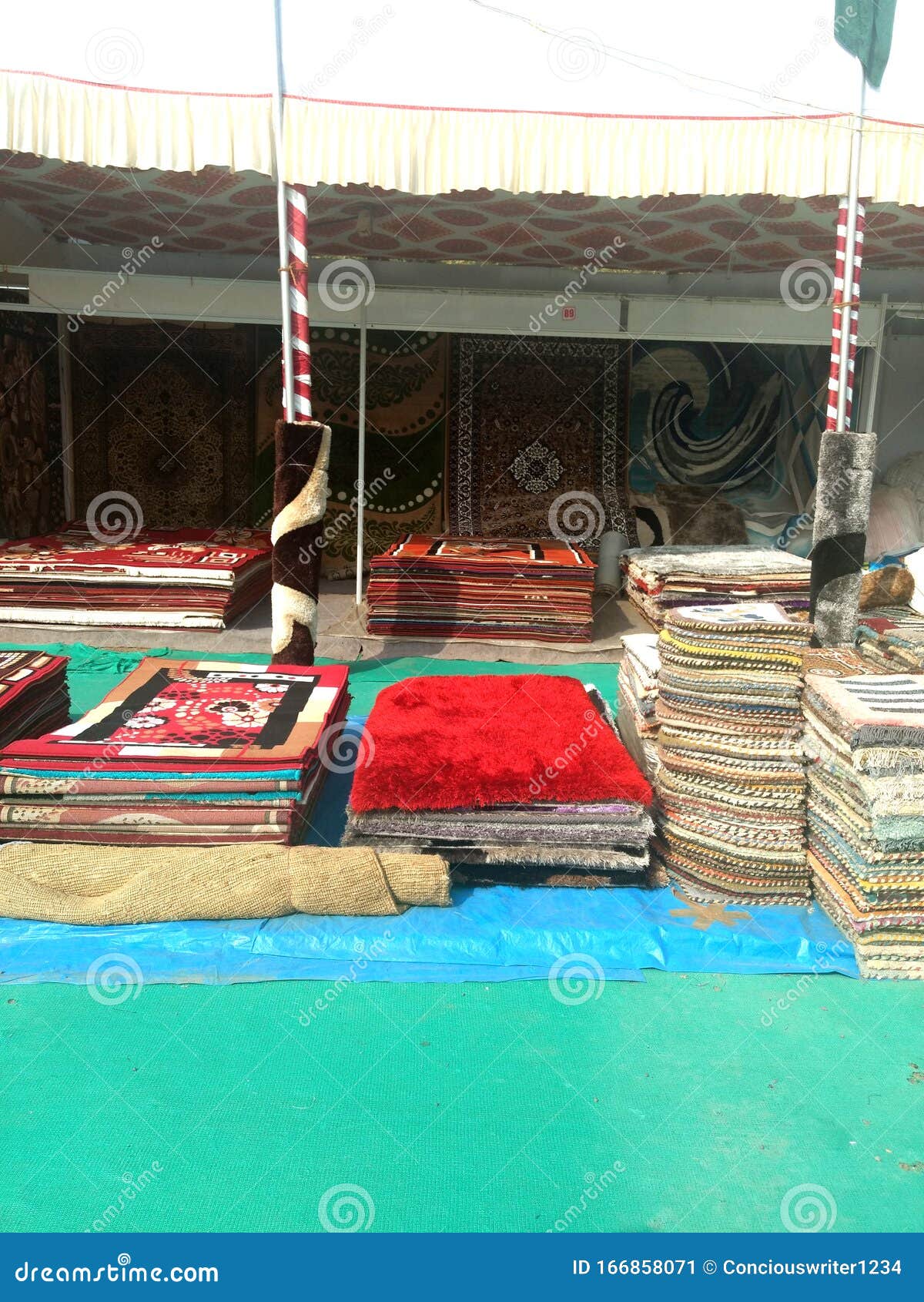 Carpets and mats for sale stock image. Image of sight 166858071