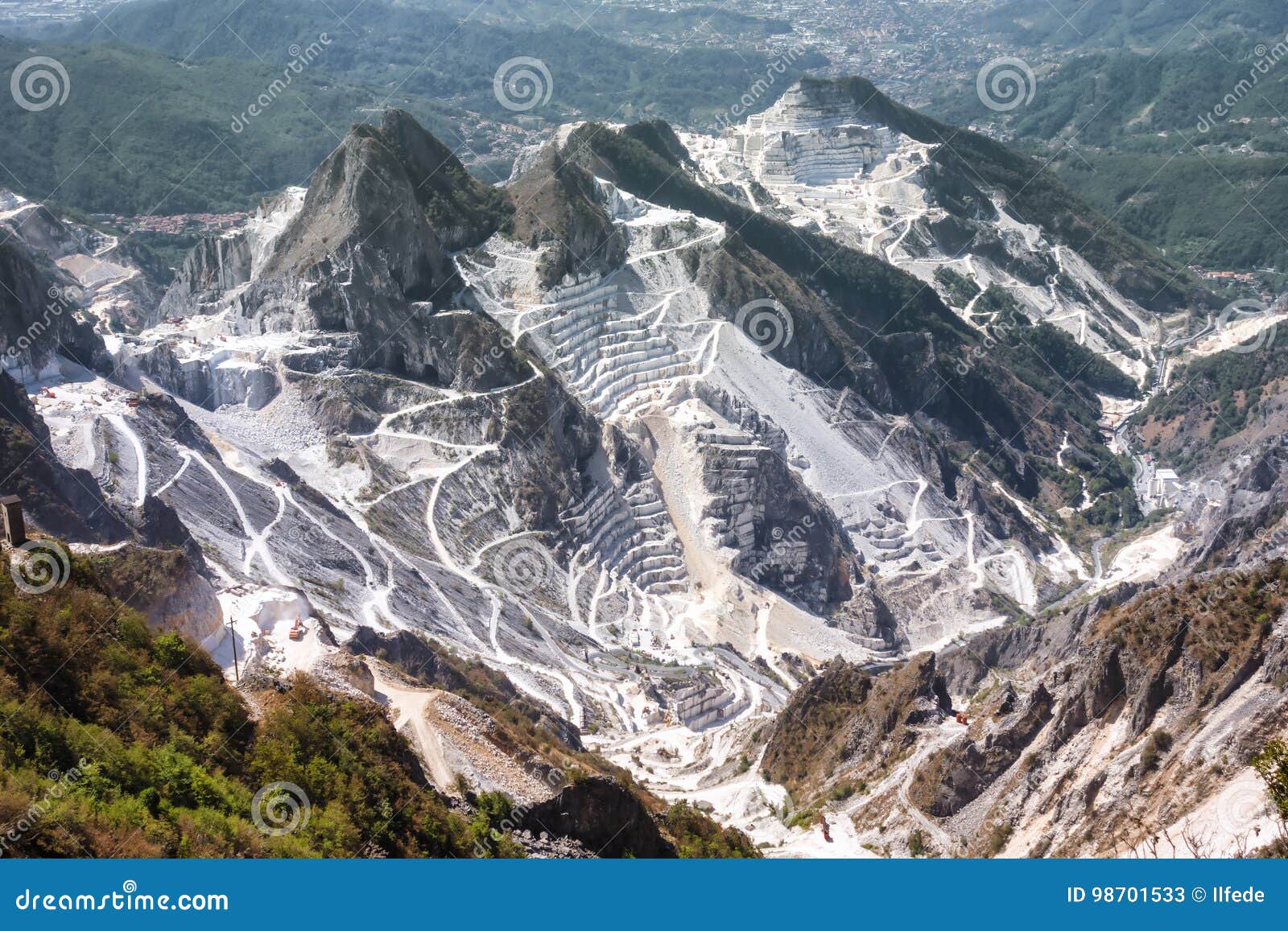 Carrara Marble Quarries in Tuscany, Italy Stock Image Image of