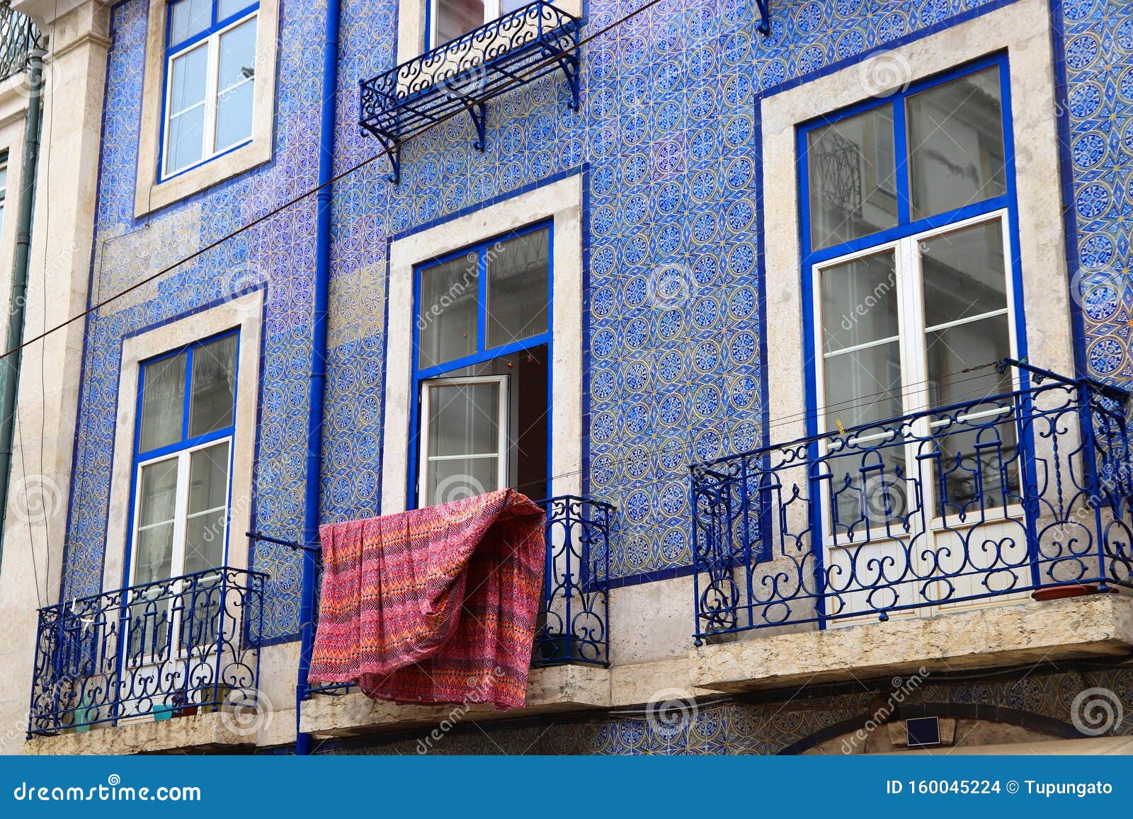 Carrelage Bleu Du Portugal Photo Stock Image Du Portugal 160045224