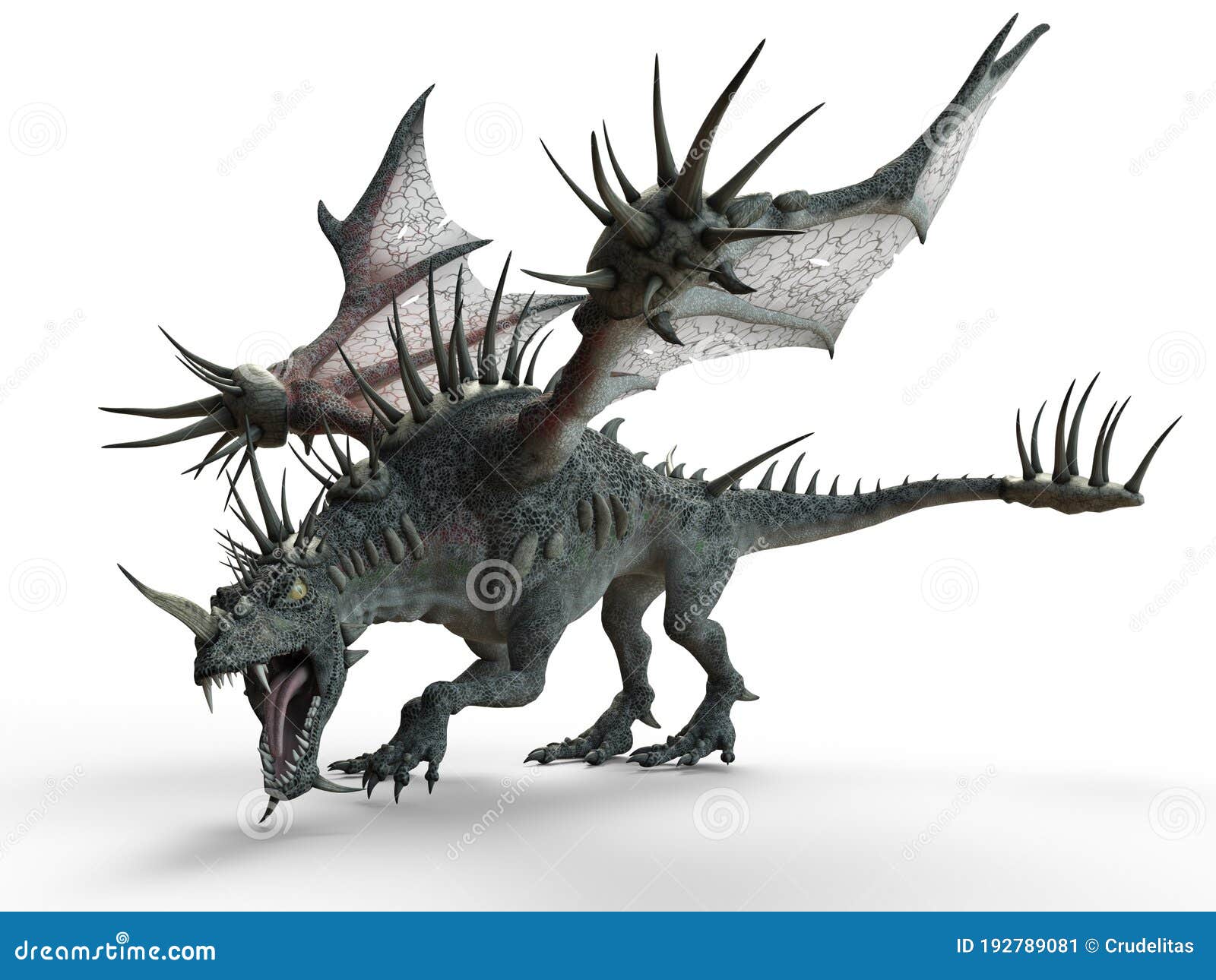 Carrera De Dragón : Ilustración 3d De Spike Dragon Stock de ilustración -  Ilustración de crea, espeluznante: 192789081
