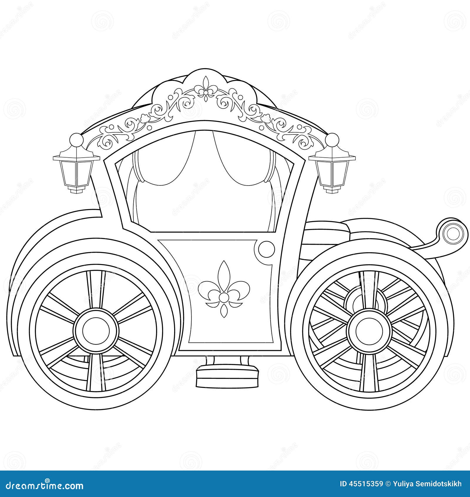 fairy tale carriage coloring pages - photo #8