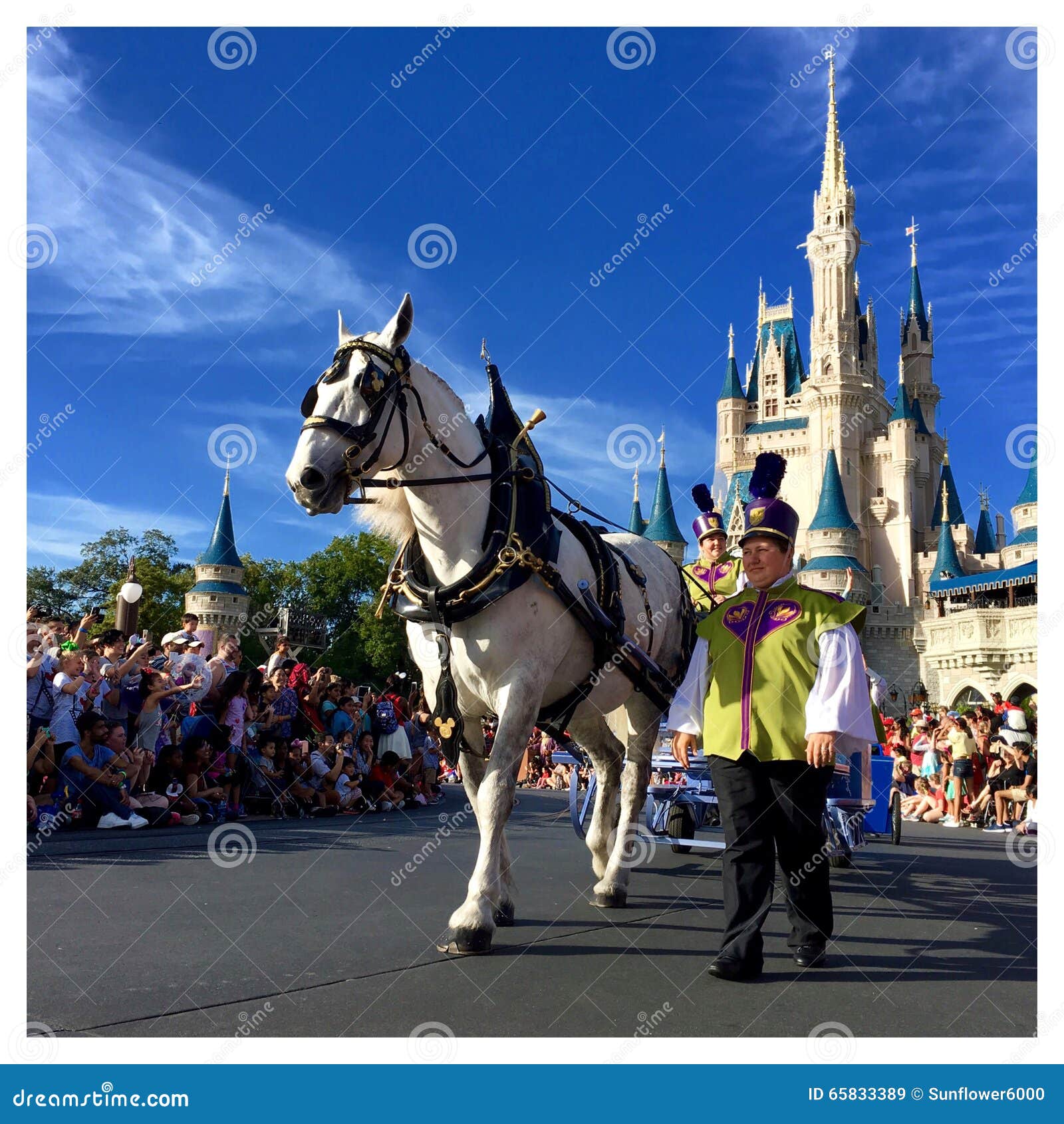 Carriage At Walt Disney World Parade Party Editorial Stock