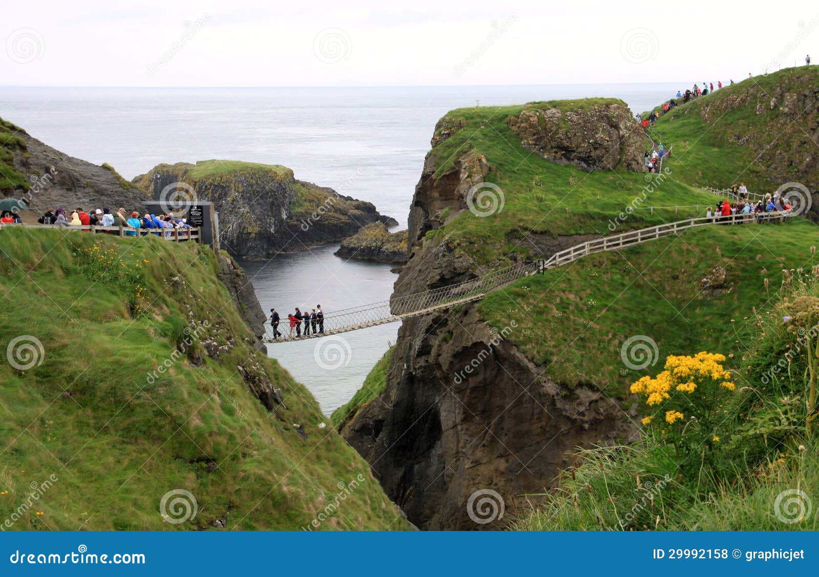 Carrick-a-rede Rope Bridge National Park, Antrim Coast, Northern Editorial  Stock Photo - Image of island, nature: 29992158