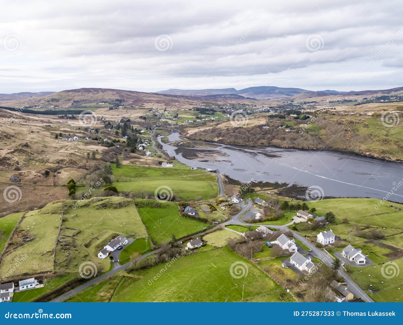 Carrick Seen from Teelin in County Donegal, Ireland Stock Image Image of sightseeing, camping