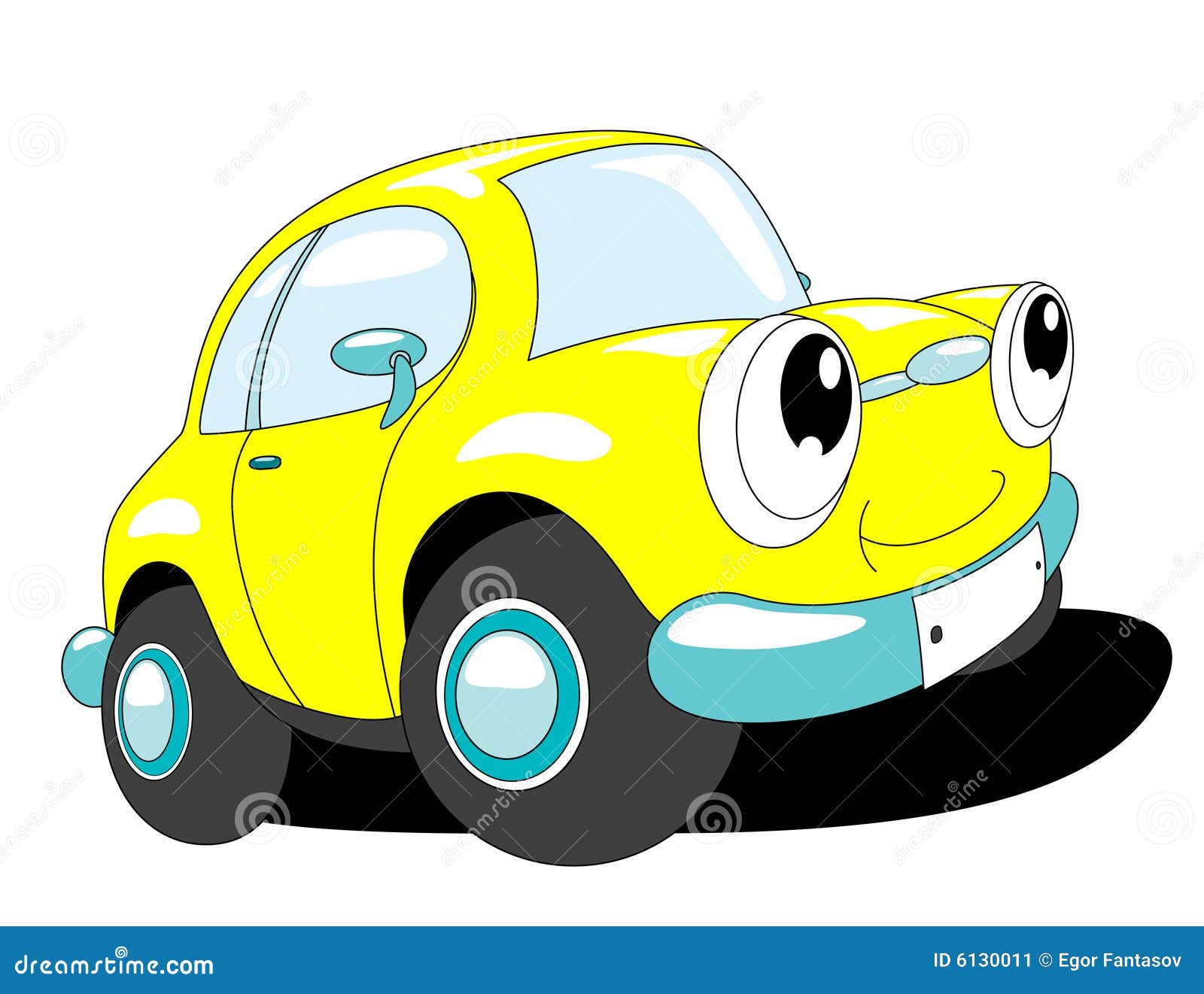 Carro Dos Desenhos Animados Ilustração do Vetor - Ilustração de carro,  velocidade: 6130011