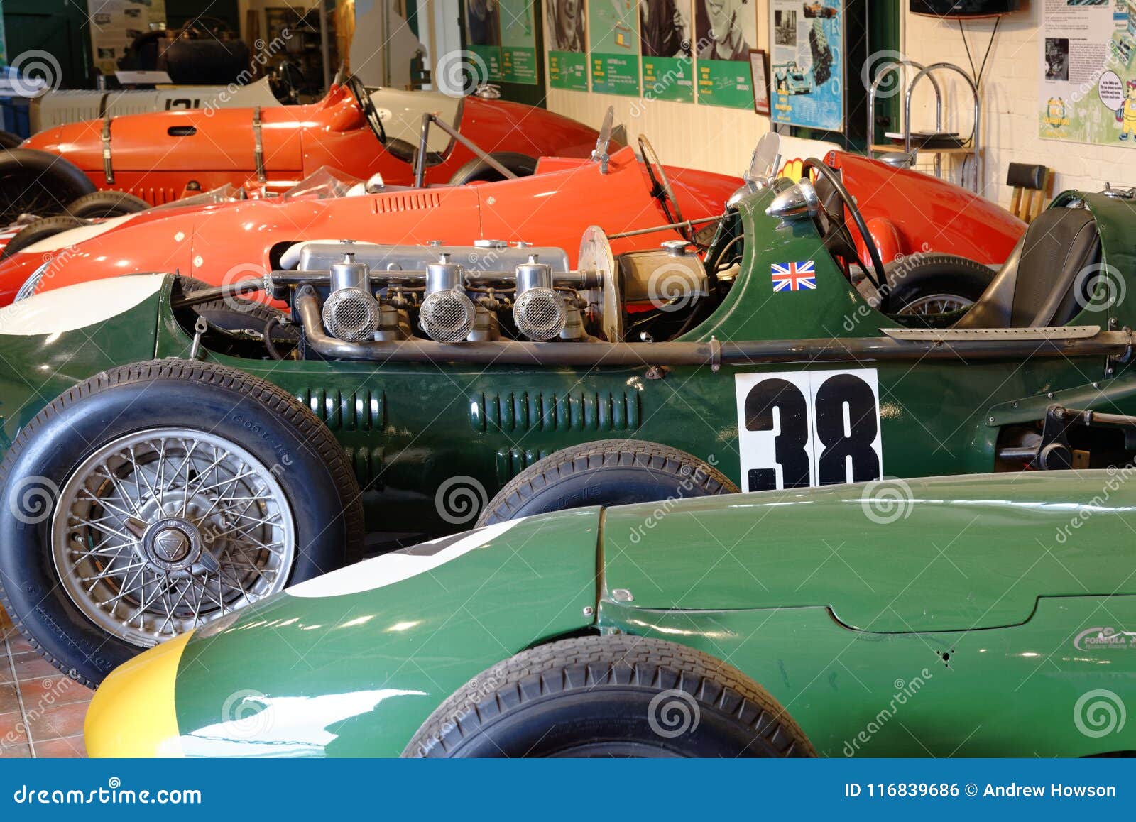 Corridas de carros antigos de fórmula vintage