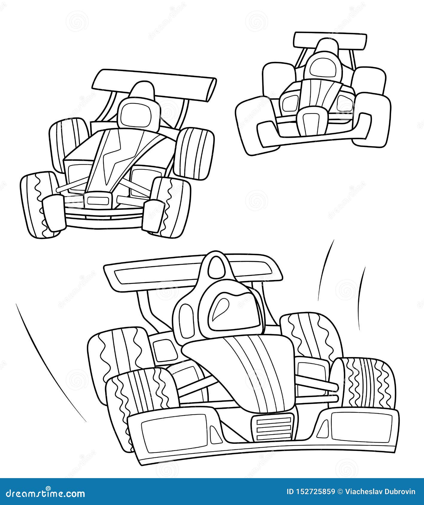 Desenho de Corridas de carros para colorir