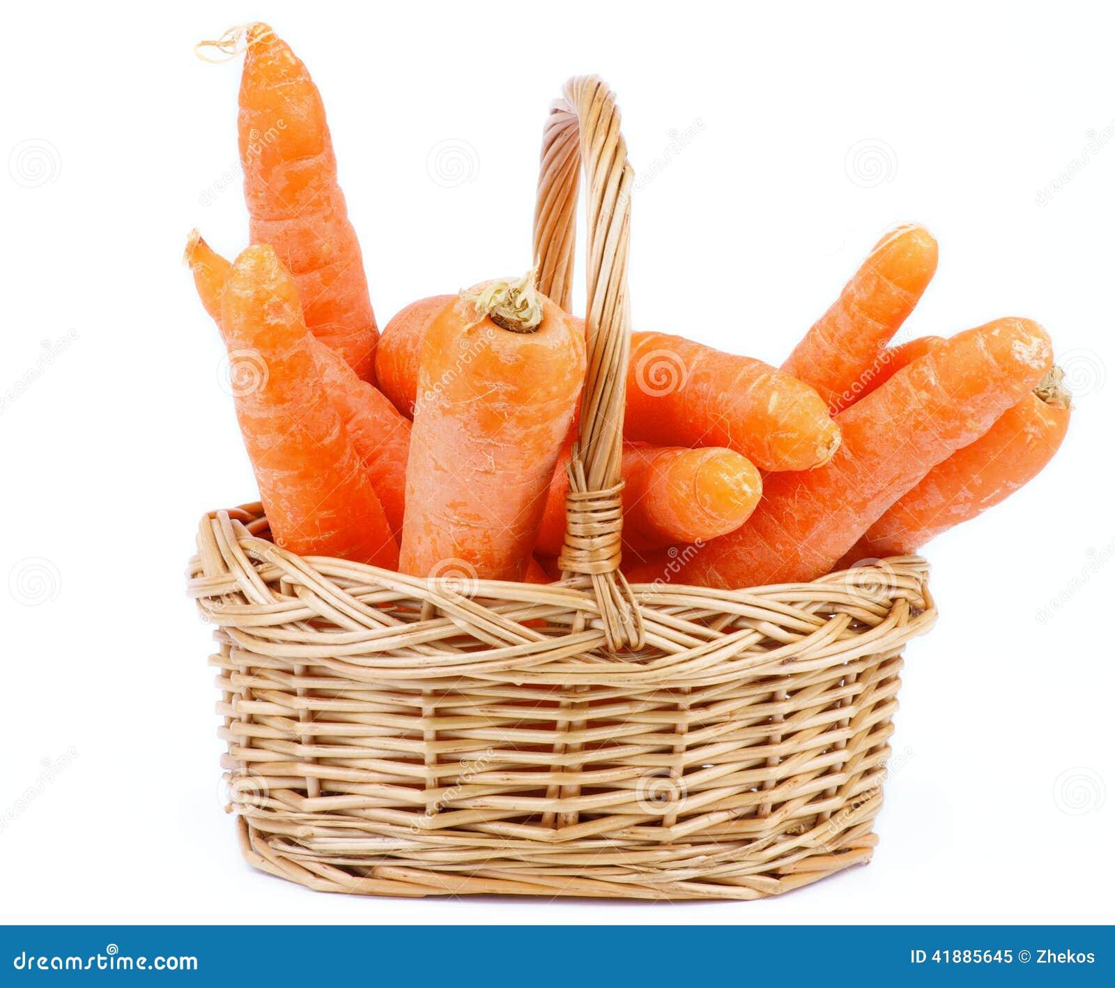 Carrot In Basket Stock Photo Image 41885645
