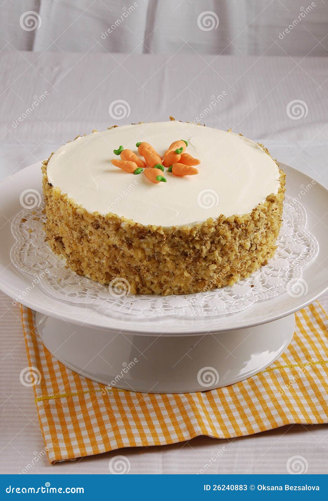  Carrot  cake  stock image Image of marzipan decoration 