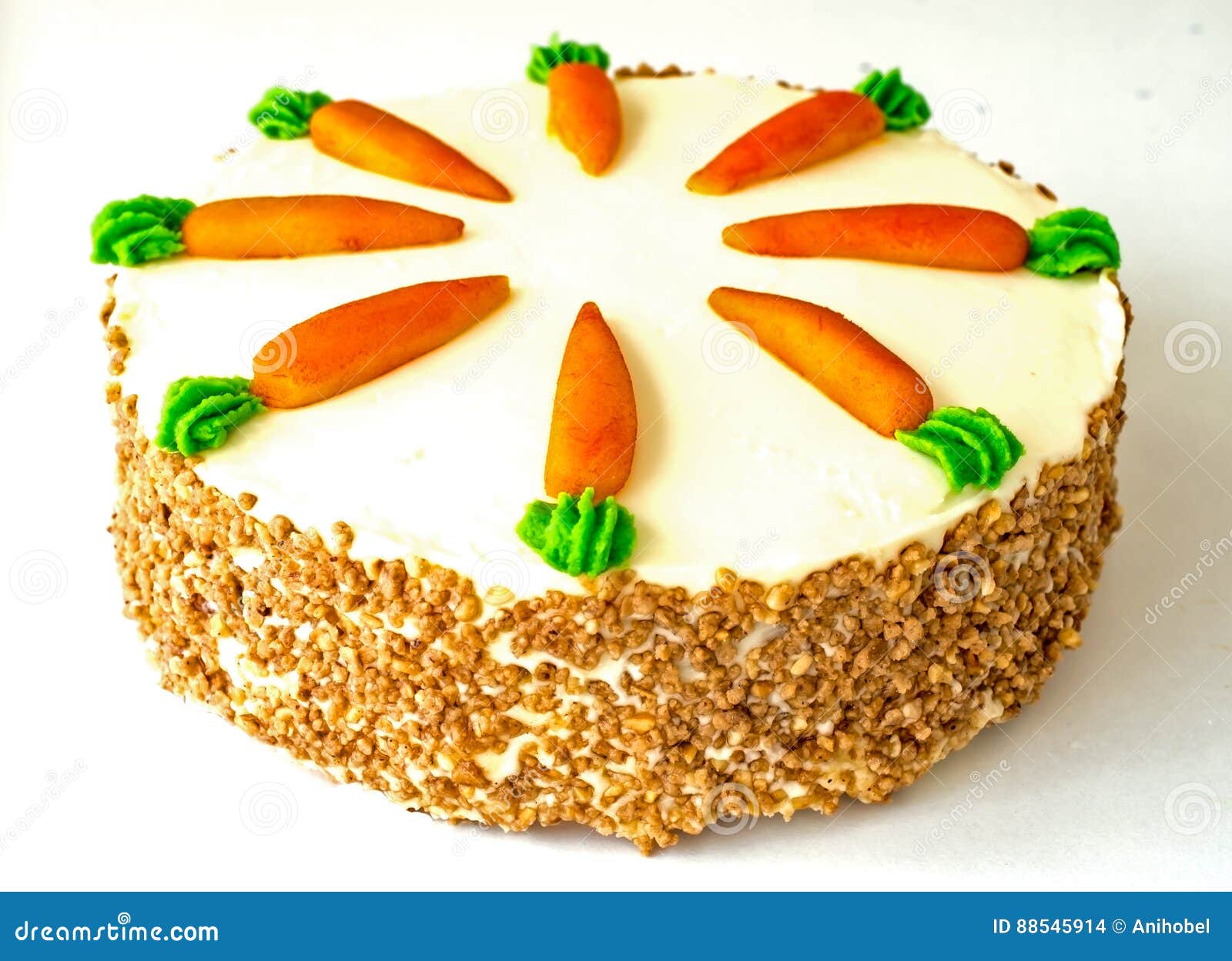 Carrot cake isolated stock photo. Image of vegetable 88545914