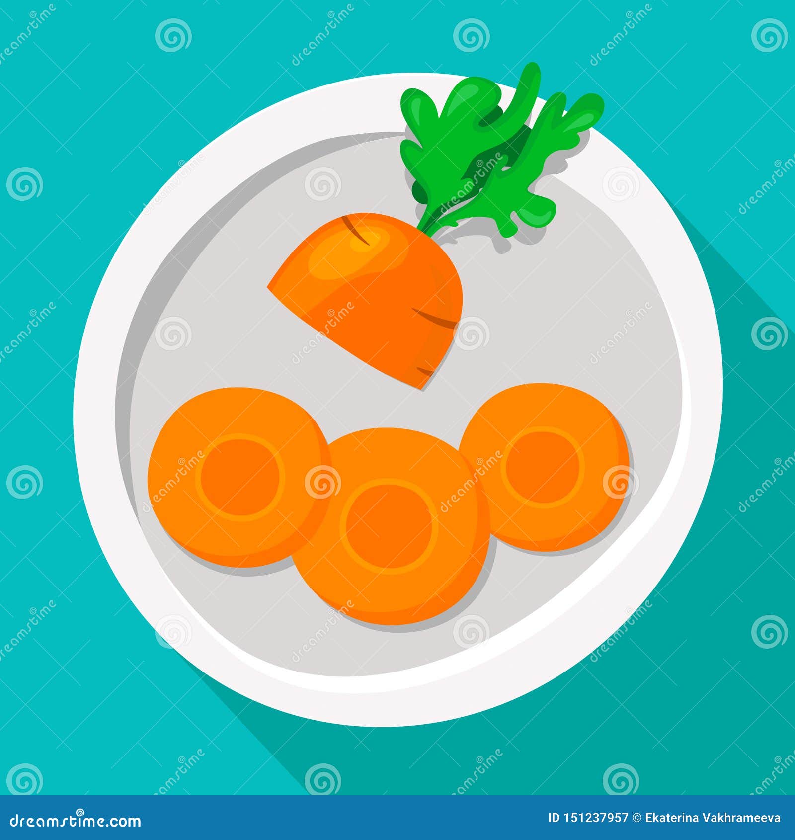 Sliced Carrots Stock Illustrations 281 Sliced Carrots Stock