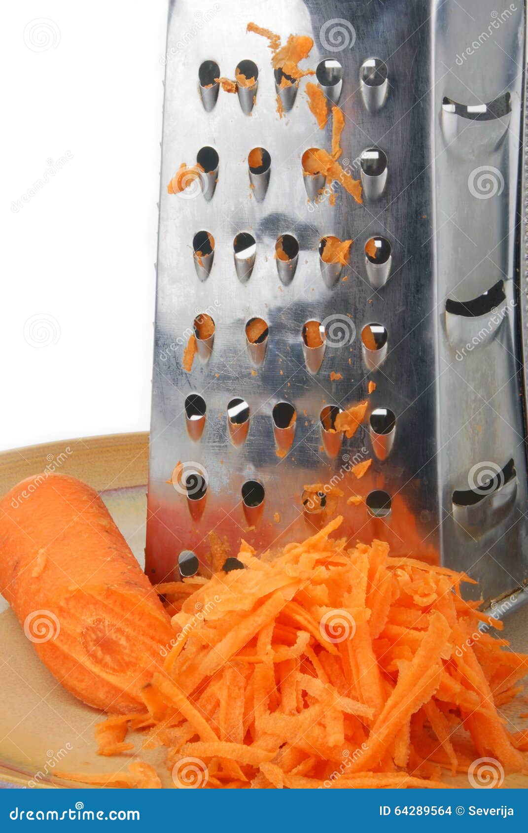 Carrot and grater stock photo. Image of isolated, grated - 64289564