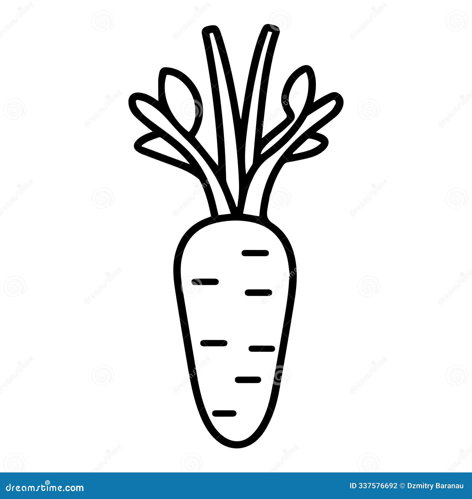 carrot icon or modern line .  line art and icon  with bold outline. black and white pixel perfect minimalistic