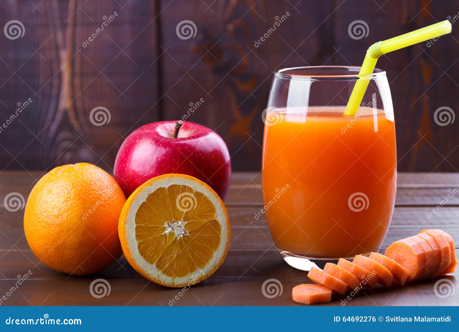 Carrot orange apples juice stock photo. Image of cocktail 64692276